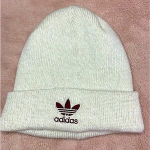 Adidas white/beige beanie